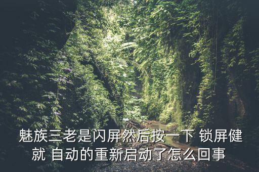  魅族三老是閃屏然后按一下 鎖屏健就 自動的重新啟動了怎么回事