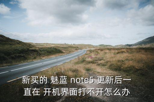 新買的 魅藍(lán) note5 更新后一直在 開機(jī)界面打不開怎么辦