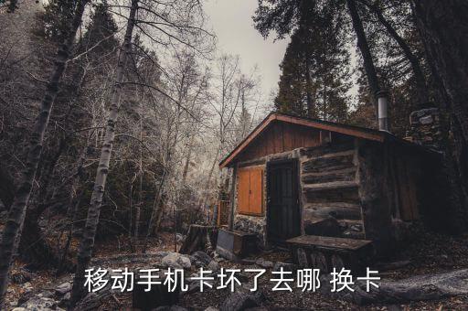 移動(dòng)手機(jī)卡壞了去哪 換卡