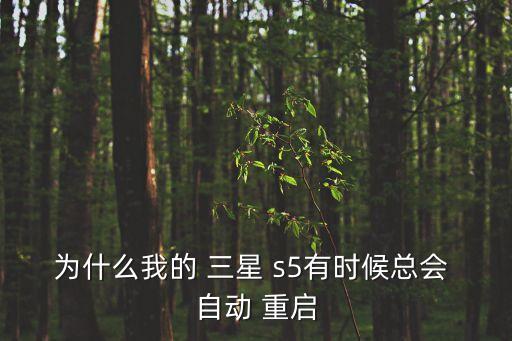 為什么我的 三星 s5有時(shí)候總會 自動(dòng) 重啟