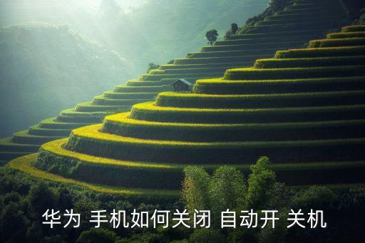  華為 手機(jī)如何關(guān)閉 自動(dòng)開 關(guān)機(jī)