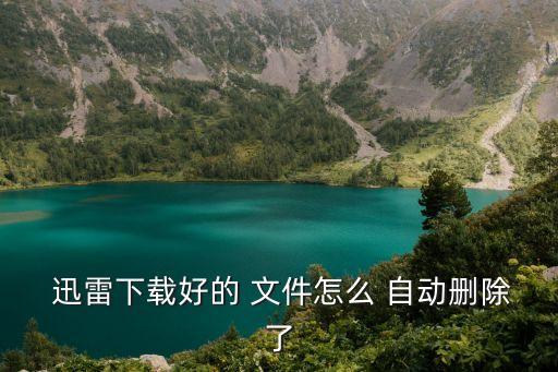  迅雷下載好的 文件怎么 自動刪除了