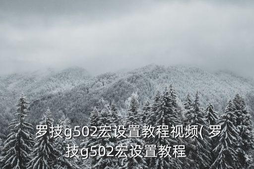 羅技g502fps自動鎖定,如何使用羅技g502鼠標?