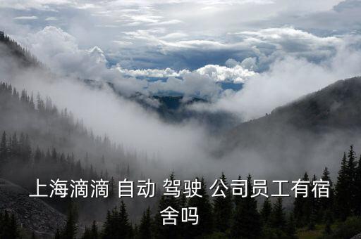 上海滴滴 自動(dòng) 駕駛 公司員工有宿舍嗎