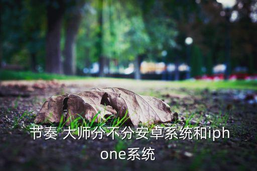  節(jié)奏 大師分不分安卓系統(tǒng)和iphone系統(tǒng)