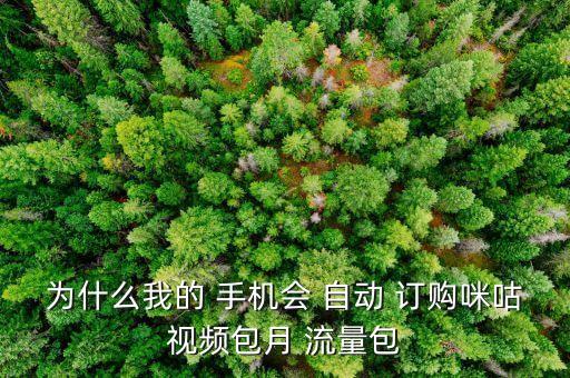 移動(dòng)手機(jī)自動(dòng)訂購(gòu)流量,月流量包訂購(gòu)怎么辦?這些問(wèn)題要解答!