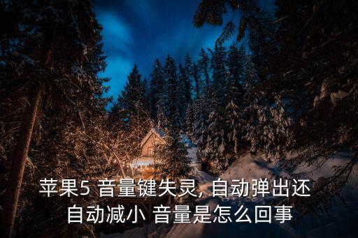 iphone自動音量減,蘋果5音量key壞了怎么辦?別慌!