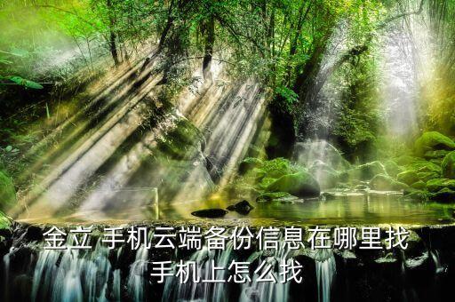  金立 手機(jī)云端備份信息在哪里找 手機(jī)上怎么找
