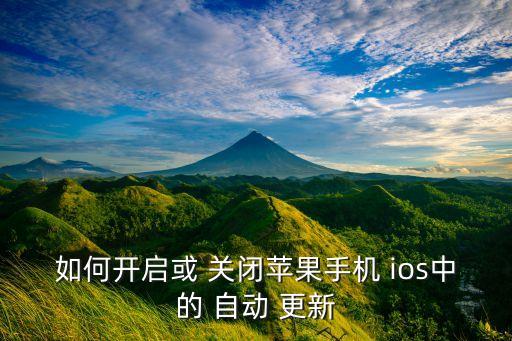 如何開(kāi)啟或 關(guān)閉蘋(píng)果手機(jī) ios中的 自動(dòng) 更新