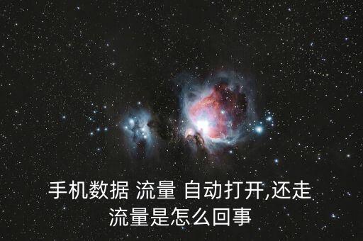  手機(jī)數(shù)據(jù) 流量 自動(dòng)打開,還走 流量是怎么回事