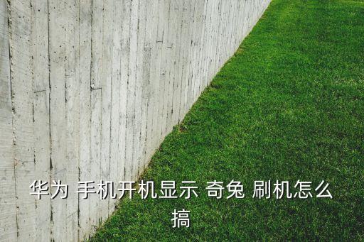 華為 手機(jī)開(kāi)機(jī)顯示 奇兔 刷機(jī)怎么搞