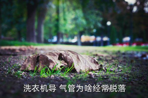  洗衣機(jī)導(dǎo) 氣管為啥經(jīng)常脫落