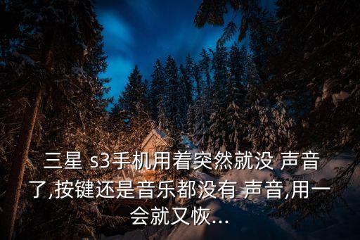 三星s3自動(dòng)減聲音