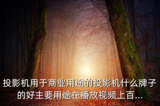 投影機(jī)用于商業(yè)用途的投影機(jī)什么牌子的好主要用途在播放視頻上百...