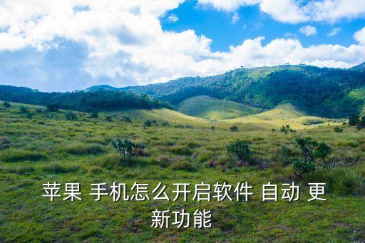 蘋果手機(jī)怎么自動(dòng)更新,蘋果手機(jī)應(yīng)用自動(dòng)更新完成三步驟