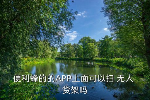 便利蜂的的APP上面可以掃 無人 貨架嗎