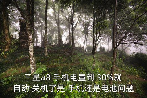 三星手機還剩30%自動關機