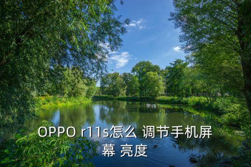 OPPO r11s怎么 調節(jié)手機屏幕 亮度
