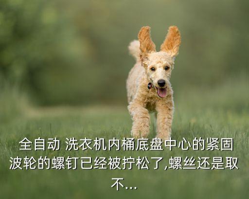  全自動 洗衣機內(nèi)桶底盤中心的緊固波輪的螺釘已經(jīng)被擰松了,螺絲還是取不...