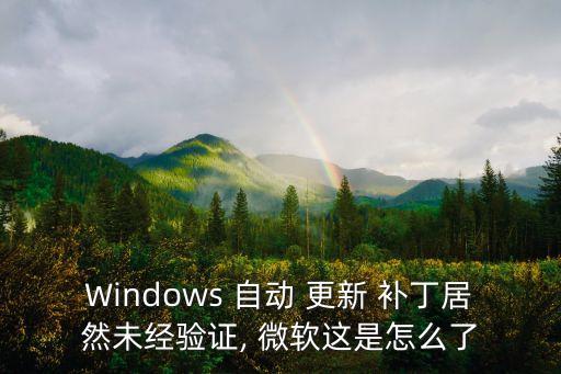 微軟怎么自動(dòng)更新補(bǔ)丁,系統(tǒng)自動(dòng)更新完成設(shè)置后需重啟