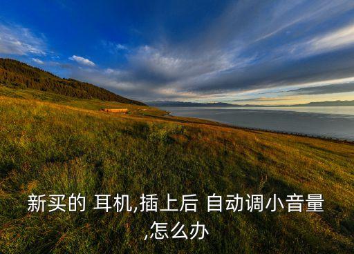 新買的 耳機,插上后 自動調(diào)小音量,怎么辦