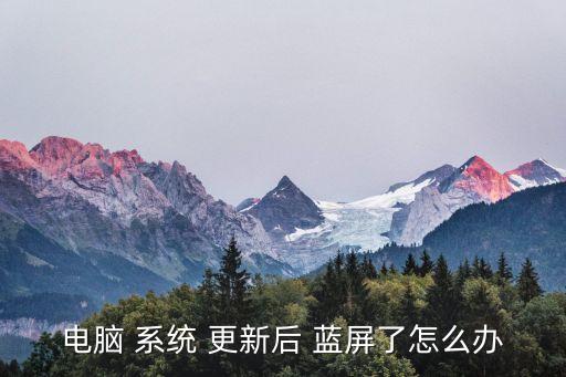 系統(tǒng)自動更新后藍(lán)屏,電腦更新系統(tǒng)補丁藍(lán)屏怎么辦?