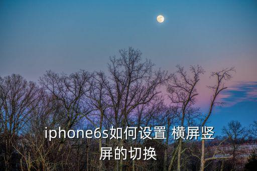  iphone6s如何設(shè)置 橫屏豎屏的切換