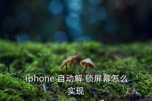  iphone 自動(dòng)解 鎖屏幕怎么實(shí)現(xiàn)