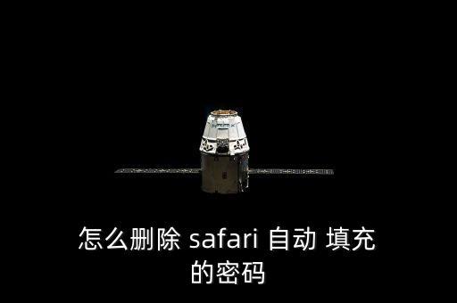 怎么刪除 safari 自動(dòng) 填充的密碼
