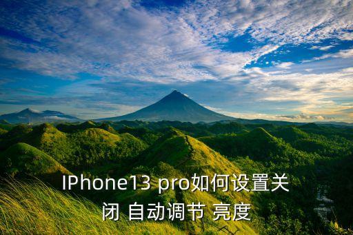 堅(jiān)果pro自動(dòng)亮度 太暗,蘋(píng)果手機(jī)自動(dòng)亮度調(diào)整如何調(diào)整?