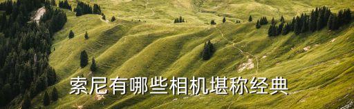 索尼自動(dòng)販賣機(jī),索尼最經(jīng)典單鏡頭相機(jī)有哪幾款?