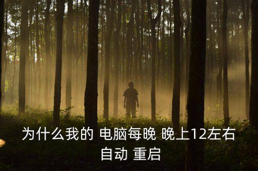 為什么我的 電腦每晚 晚上12左右 自動(dòng) 重啟