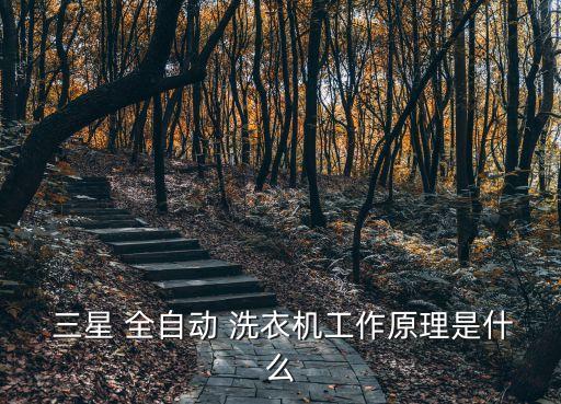  三星 全自動(dòng) 洗衣機(jī)工作原理是什么