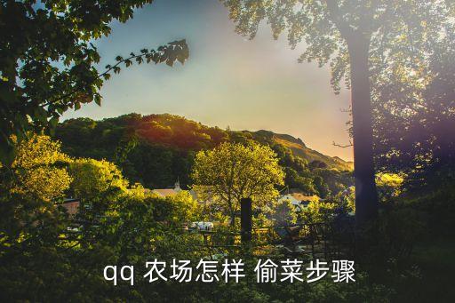  qq 農場怎樣 偷菜步驟