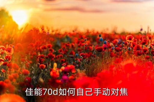 佳能70d如何自己手動對焦