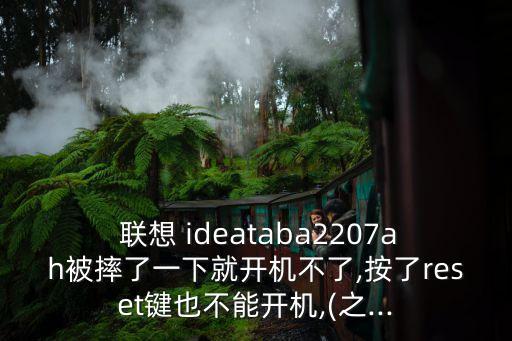  聯(lián)想 ideataba2207ah被摔了一下就開(kāi)機(jī)不了,按了reset鍵也不能開(kāi)機(jī),(之...