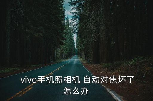  vivo手機(jī)照相機(jī) 自動(dòng)對焦壞了怎么辦