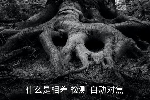 對比度檢測自動對焦,自動對焦分兩類基本原理不同