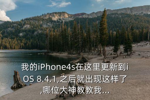 我的iPhone4s在這里更新到iOS 8.4.1,之后就出現(xiàn)這樣了,哪位大神教教我...