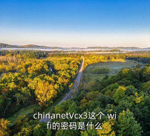chinanetVcx3這個 wifi的密碼是什么