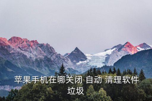 蘋(píng)果能自動(dòng)清理嗎,蘋(píng)果11如何清理垃圾?
