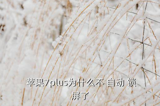 蘋(píng)果7怎么不自動(dòng)鎖屏,蘋(píng)果手機(jī)怎么關(guān)閉屏幕?