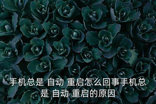 手機(jī)總是 自動(dòng) 重啟怎么回事手機(jī)總是 自動(dòng) 重啟的原因
