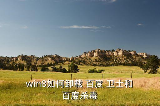 win 8自動(dòng)在線(xiàn)安裝百度衛(wèi)士,百度安防產(chǎn)品如何卸載?