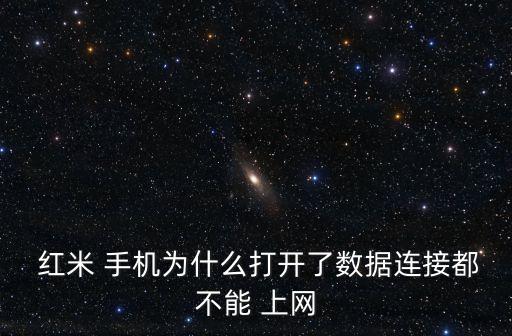 紅米 手機(jī)為什么打開了數(shù)據(jù)連接都不能 上網(wǎng)