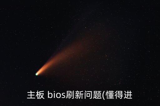 主板 bios刷新問題(懂得進