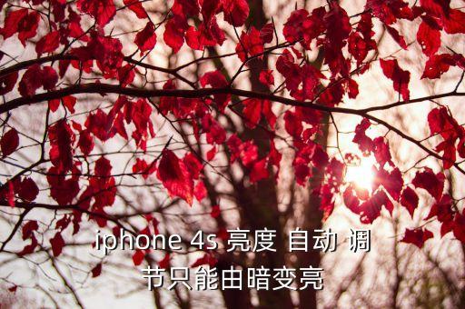 4s自動調(diào)節(jié)亮度電路,手機(jī)在不同環(huán)境下自動調(diào)節(jié)屏幕亮度