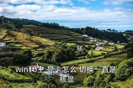 win10主 顯卡怎么 切換一直是 核顯