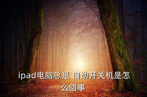  ipad電腦總是 自動(dòng)開關(guān)機(jī)是怎么回事