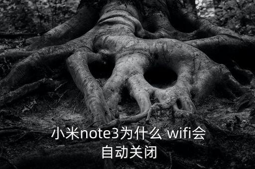  小米note3為什么 wifi會(huì) 自動(dòng)關(guān)閉